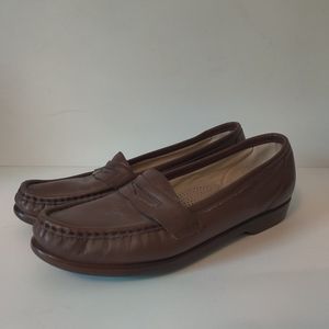 SAS women brown Tripad loafers sz 7.5